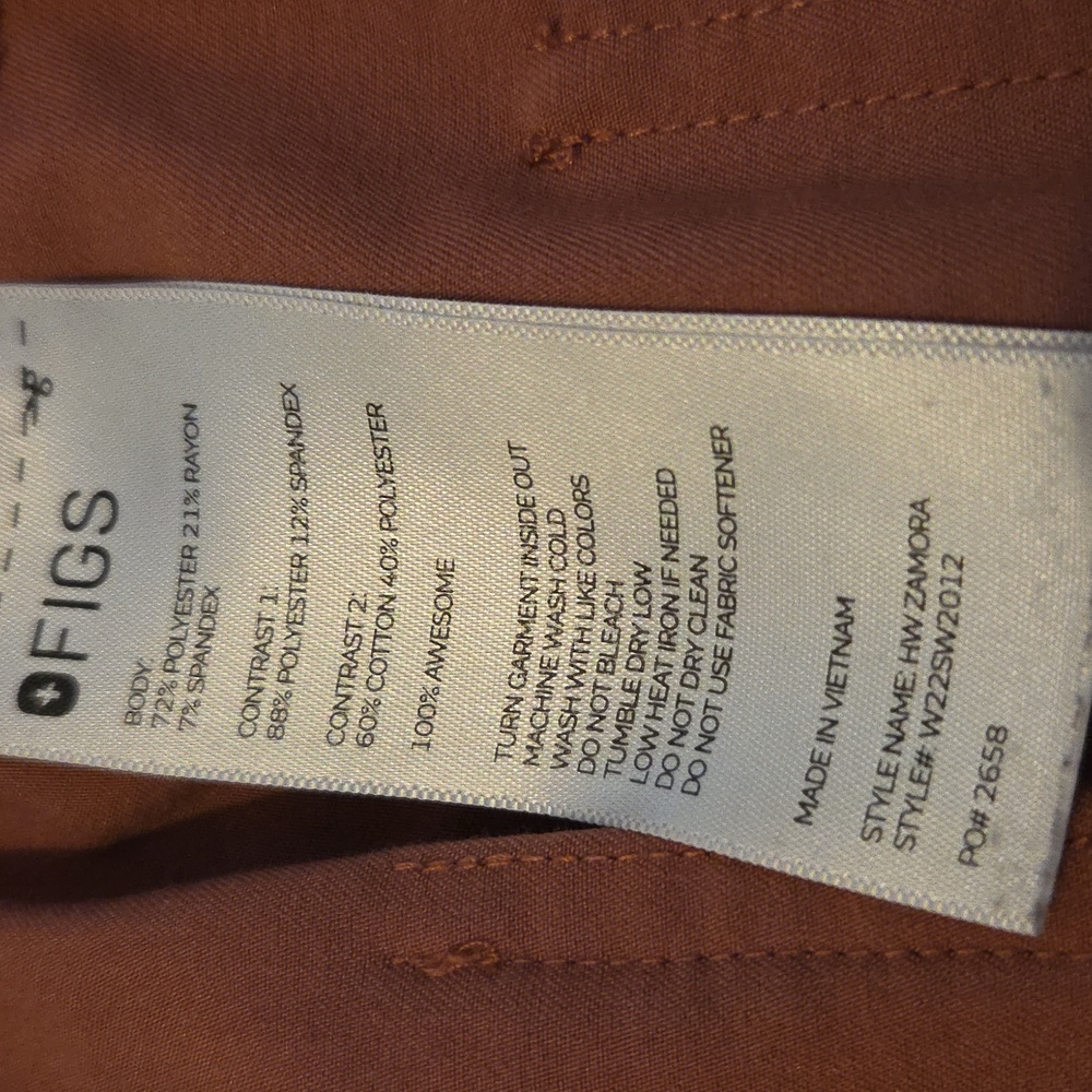Figs High Waisted Joggers Sz Large - Picture 6 of 7
